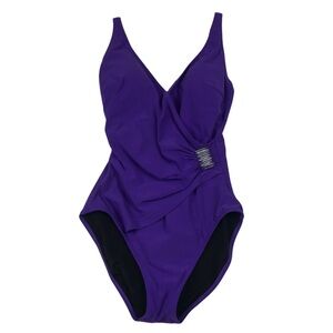 Gideon Oberson Purple Swimsuit
